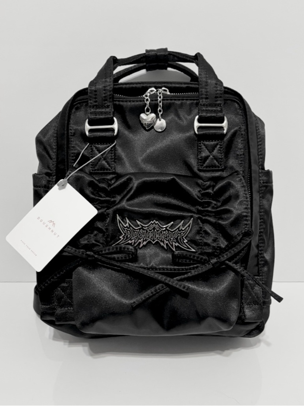 Doughnut Macaroon Mini Neospark Series Backpack NWT Black Coquette